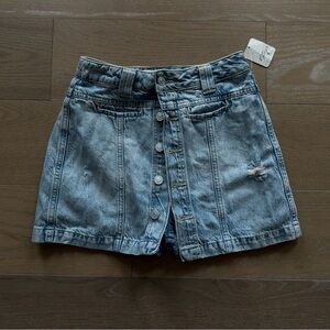 We the Free “FreePeople” Denim Skort Light Blue Size 26 LNWT